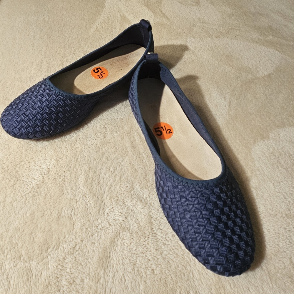 NWOT Danskin Navy Ballet Flats